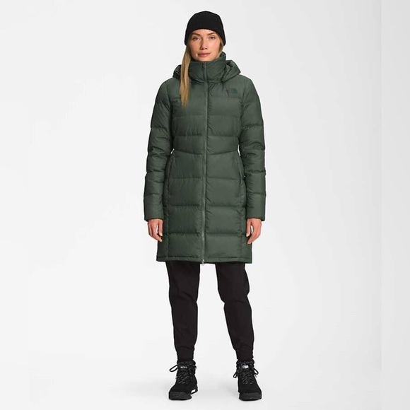 THE NORTH FACE Women's Metropolis Insulated Parka beautiful thyme color women xs - Picture 2 of 9